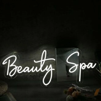 Beauty Spa White Neon Sign