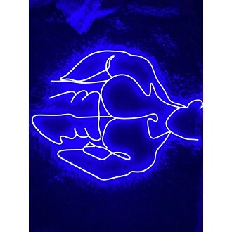 Brighten Your Bar, Club, or Gay Pride Event with Bikini Naked Male LED Neon Sign Gay Body Club Neon LED Sign Blue.