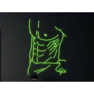 Light Up Your Bar, Club or Gay Pride Event with Bikini Naked Male Led Neon Sign - A Gay Charming Body Club Neon Led Sign Highlight.