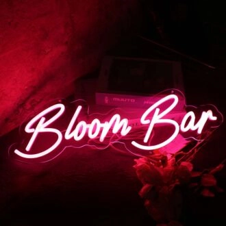 Bloom Bar Red LED Neon Sign