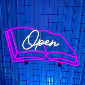 Elevate Your Space: The Book Led Neon Sign, Perfect for Bedroom Deco, Home Libraries, and Cozy Reading Corners.