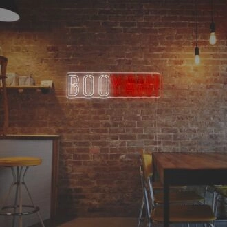 Brighten Your Spaces: Booyah LED Neon Sign for Home, Office, Store, and Event Ambiance