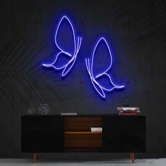 Butterflies Neon Sign for Nature and Whimsical Decor