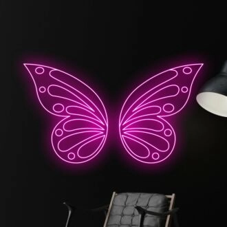Brighten Up Your Space: Butterfly LED Sign Neon Light for Restaurant, Bar, and Home Decor - Perfect for Clubs, Weddings, and Parties