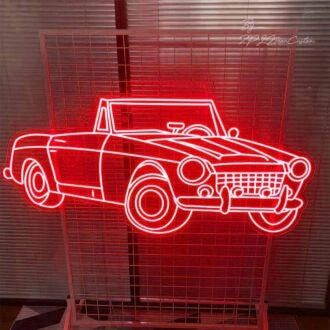Cool Convertible Car Neon Sign