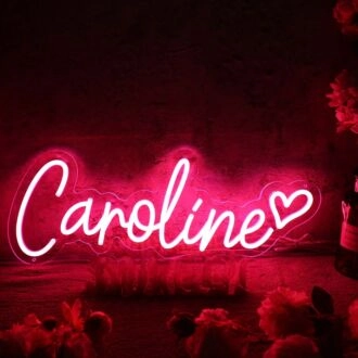 Caroline Red Neon Sign