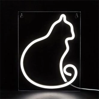Brighten up your living space, office, or storefront with the whimsical charm of the Cat LED Neon Sign.