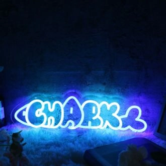 Chark Blue Neon Sign