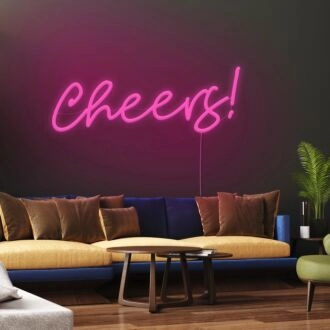 Cheers Neon Sign for Celebrations and Parties