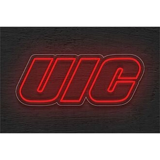 Brighten Your Space: Chicago Uic LED Neon Sign for Home Decor, Bars, and Celebratory Events