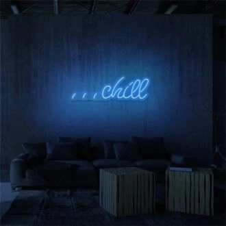 Brighten Up Your Bar, Office, and Home Décor with the Versatile Chill LED Mini LED Neon Sign.