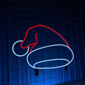 Brighten Your Festivities: Christmas Hat Led Neon Sign Tree Neon Light Perfect for Home Decor, Office Celebration, and Store Window Display.