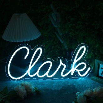 Clank Blue Neon Sign