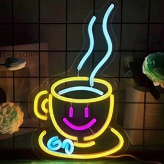 Cute Coffee Cup Neon Sign