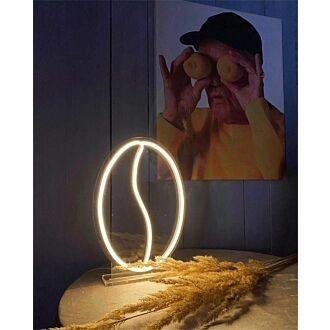 Brighten Your Cafe or Home with the Warm Glow of the Coffee Bean LED Neon Sign – Perfect for Bars, Weddings, and Coffee-Themed Decorations.