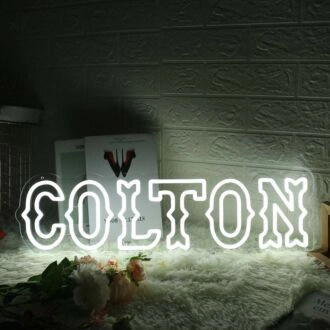 Colton White Neon Sign