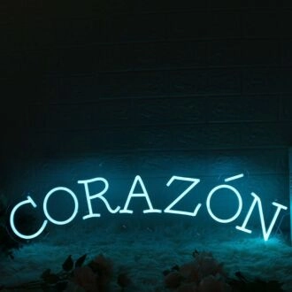 Corazon Blue Neon Sign