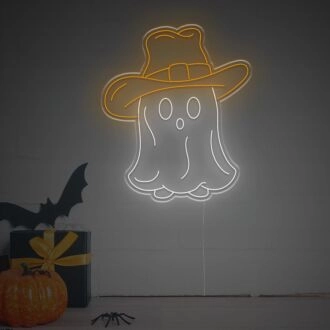 Brighten up Your Western Themed Décor, Parties & Bars with the Cowboy Ghost LED Neon Sign.
