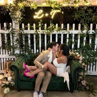 Add a Touch of Personalized Glow to Your Wedding, Engagement, and Anniversary Celebrations with Custom Initials L T Wedding LED Neon Signs.