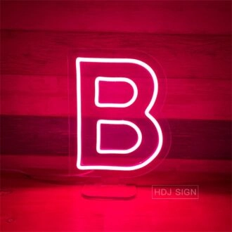 Brighten Up Your Birthday Bash, Bar, or Bedroom with the Versatile Customized LED Neon Light Letter B Neon Sign.