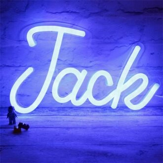 Brighten Your Bar, Office, or Wedding Ambiance with the Customized LED Neon Light Name Jack LED Neon Sign.