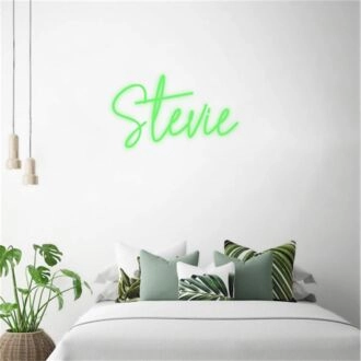 Elevate Your Celebration: Customized LED Neon Light Name Steve for Birthdays, Weddings, and Trendy Home Decors.