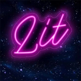Brighten Up Your Space: From Home Décor to Weddings, Enhance Any Occasion with the Customized Lit LED Neon Sign.