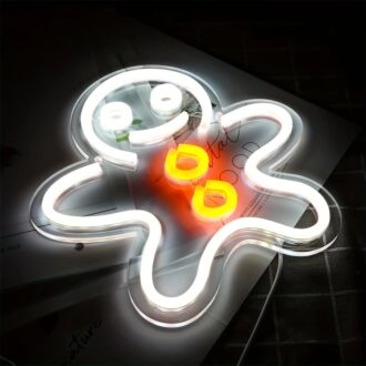 Brighten Your Winter Celebrations and Decor: Cute Snowman LED Neon Sign for Home, Office, and Festive Events.