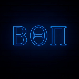 Beta Theta Pi ΒΘΠ LED Neon Sign for Brotherhood Events and Fraternity Decor