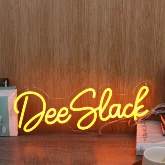 Dee Slack Yellow Neon Sign