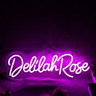 Delilah Rose Purple Neon Sign