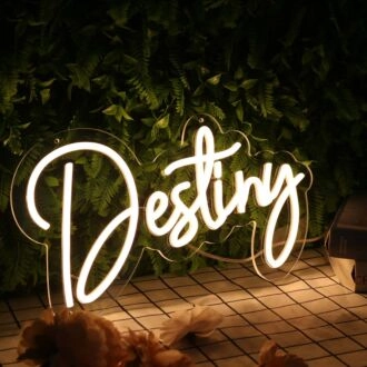 Destiny Yellow Neon Sign