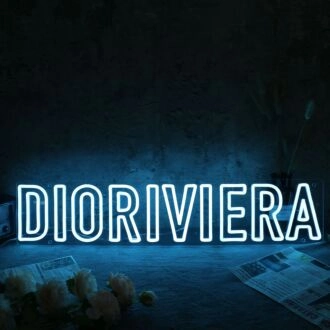DIORIVIERA Blue Neon Sign