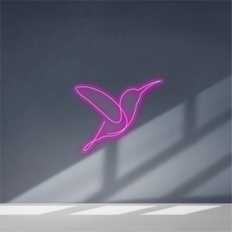 Artistic bird neon sign
