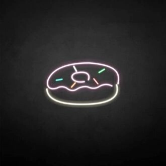 Donut' neon sign