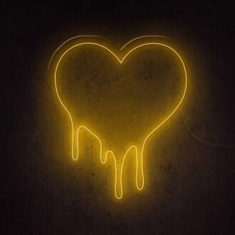 Dripping Love Neon Sign for romantic and artistic settings