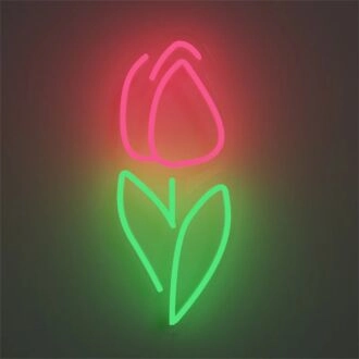 Brighten Up Your Spaces: Dutch Tulip LED Neon Sign for Bar, Wedding, and Home Décor Elegance