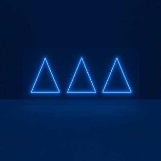 Delta Delta Delta ΔΔΔ LED Neon Sign Ideal for Campus Pride and Sorority Decor