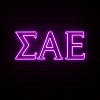 Sigma Alpha Epsilon (ΣΑΕ) LED Neon Sign – Fraternity House, Dorm & Game Room Decor