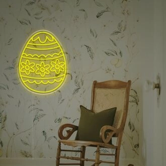 Brighten Your Celebrations: Easter Egg LED Neon Sign Perfect for Home Decor, Store Windows, and Festive Parties