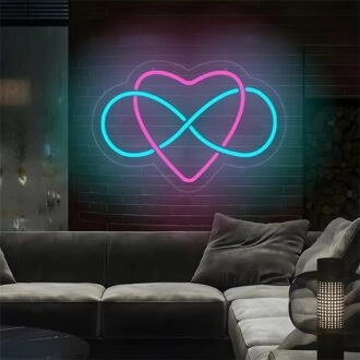Celebrate Romance in Every Setting with Eternal Love LED Neon Sign - Perfect for Weddings, Parties, and Home Decor.