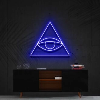 Evil Eye Neon Sign for Protection and Unique Decor