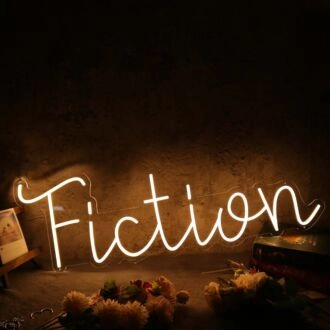 Fiction Yellow Neon Sign