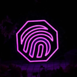 Fingerprint Purple Custom Neon Sign