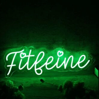 Fitleine Green Neon Sign