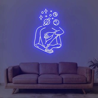 Flower Hug Neon Sign