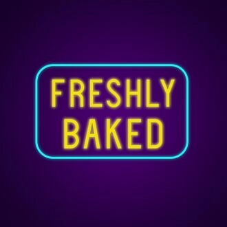 Freshly Baked Neon Sign Great for bakeries and kitchens