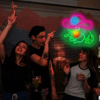 Light Up Your Space with a Touch of Whimsy: Frog In A Cowboy Hat Neon Sign for Bars, Home Decor, and Unique Celebrations