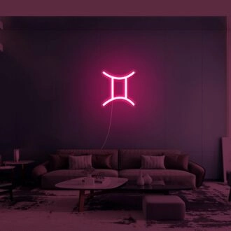 Gemini Zodiac Neon Sign