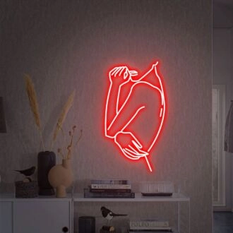 Enhance Your Bedroom, Bar, or Boutique Ambience with the Girl Woman Neon Woman Body Wall Art Neon Sign